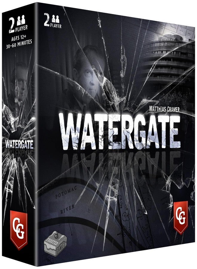 Capstone Games: Watergate, Strategy Board Game, History of Watergate Included, 2-Player Game of The Year 2019, Ages 12 and Up, 30-60 Minute Playtime - Image 1